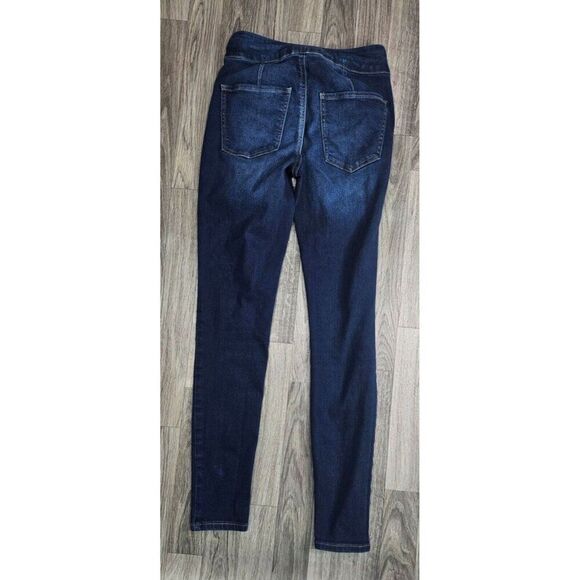 (3/$35) SO Juniors Size XS High Rise Pull On Whiskered Denim Blue Jeans Jeggings - Picture 2 of 12